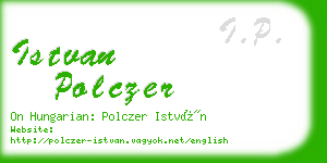 istvan polczer business card